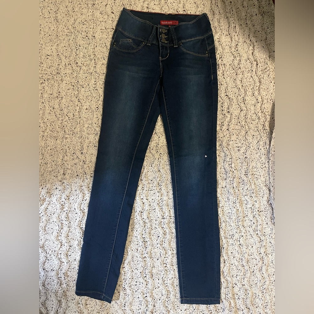 YMI Dark Indigo Skinny Jeans for Women